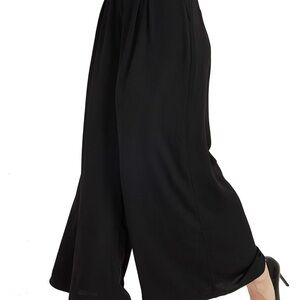 Tronjori Women High Waist Casual Wide Leg Long Palazzo Pants Trouser Regular M